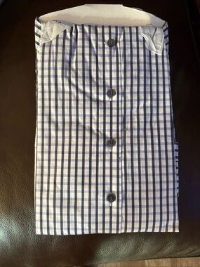 Men's Windowpane Dress Shirt - Classic Tailored Fit